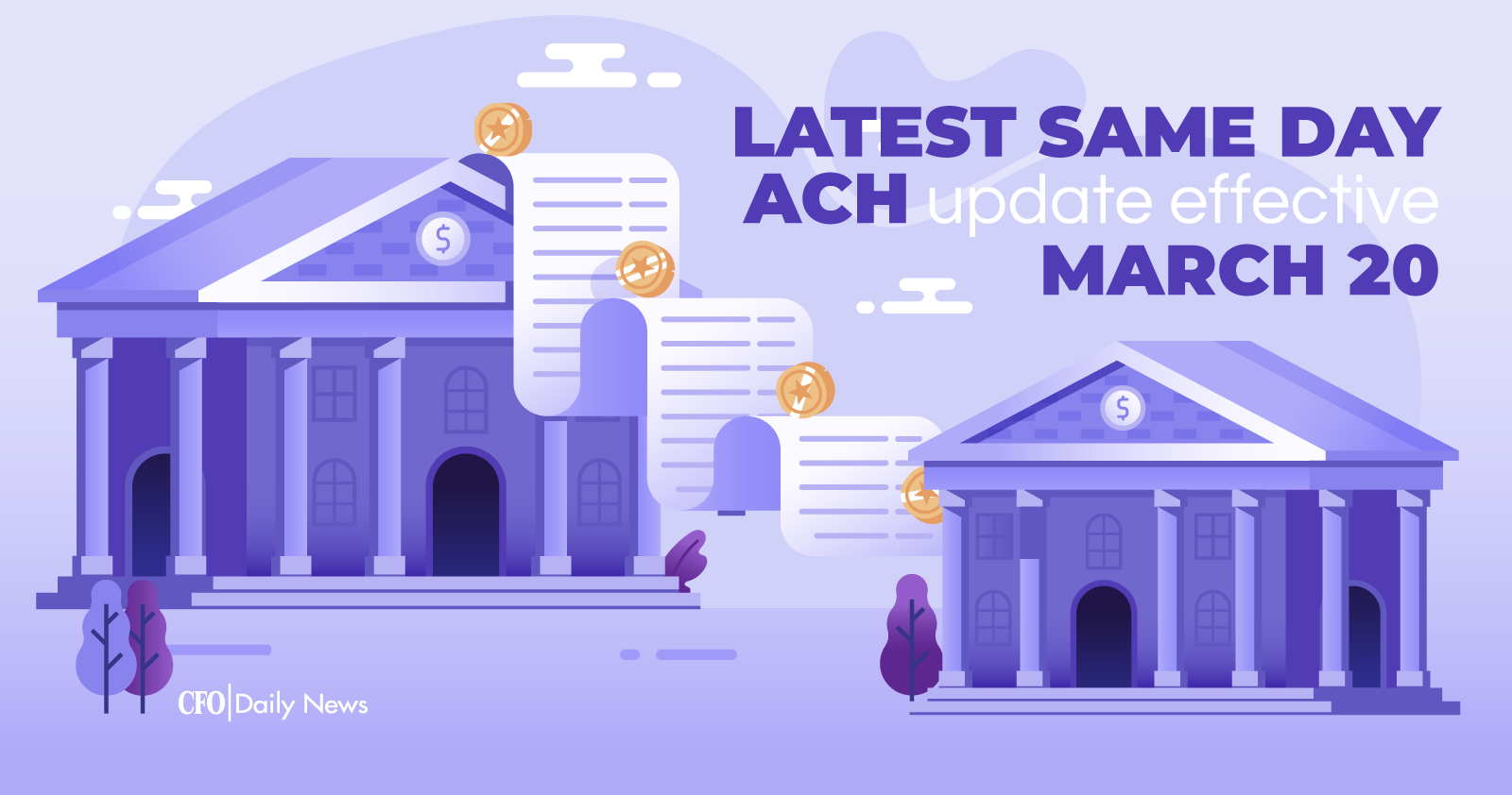 Latest Same Day ACH update effective March 20