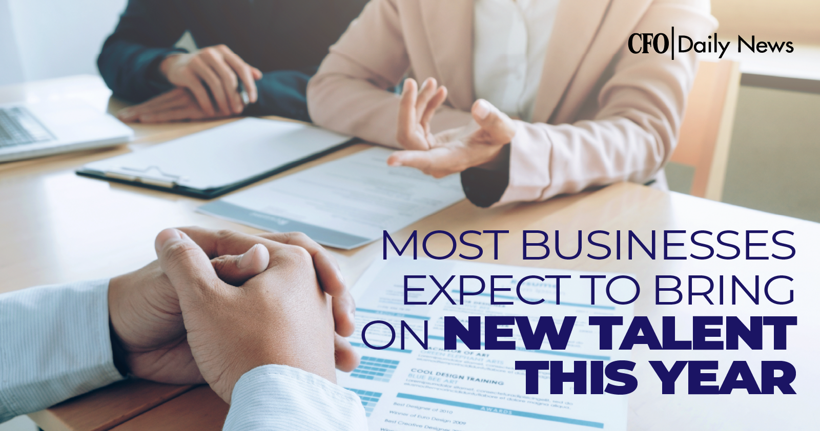 most businesses expect to bring new talent this year