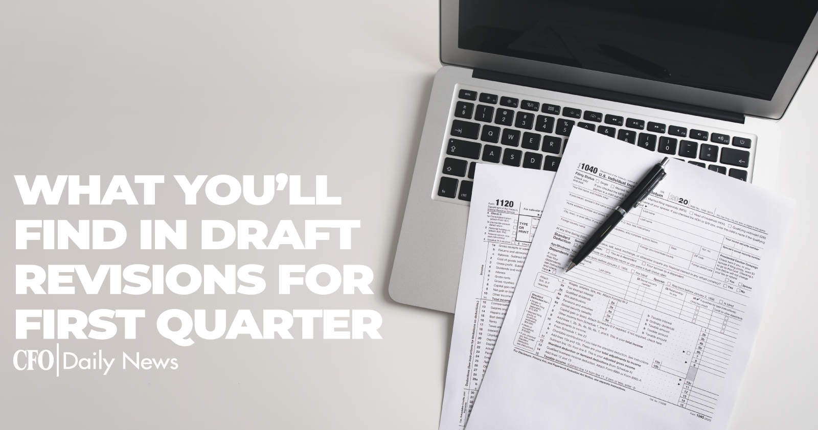 what you will find in draft revisions for first quarter