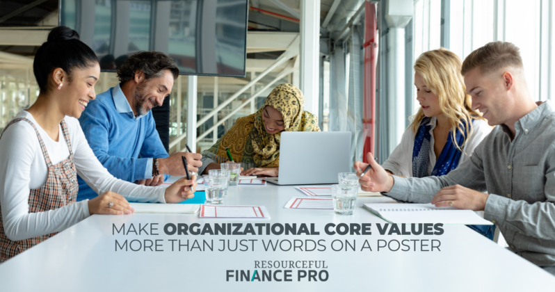 Make Organizational Core Values More Than Just Words On AP oster